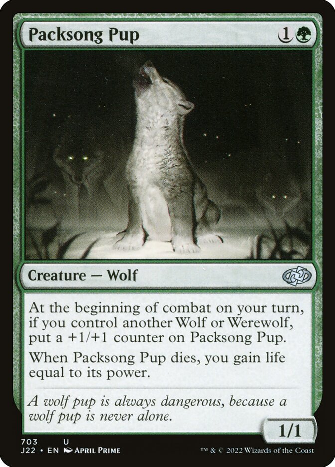 Filhote da Canção da Alcateia / Packsong Pup - Magic: The Gathering - MoxLand