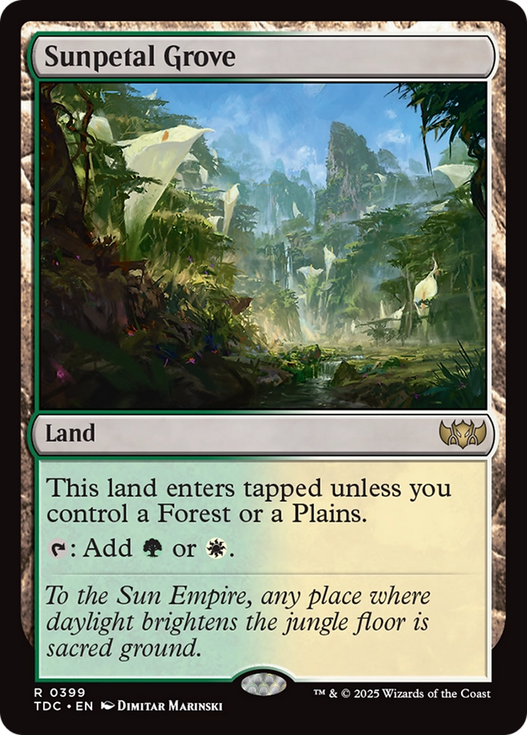 Bosque da Pétala Solar / Sunpetal Grove - Magic: The Gathering - MoxLand