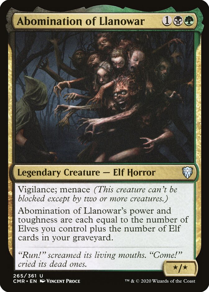 Abominação de Llanowar / Abomination of Llanowar - Magic: The Gathering - MoxLand