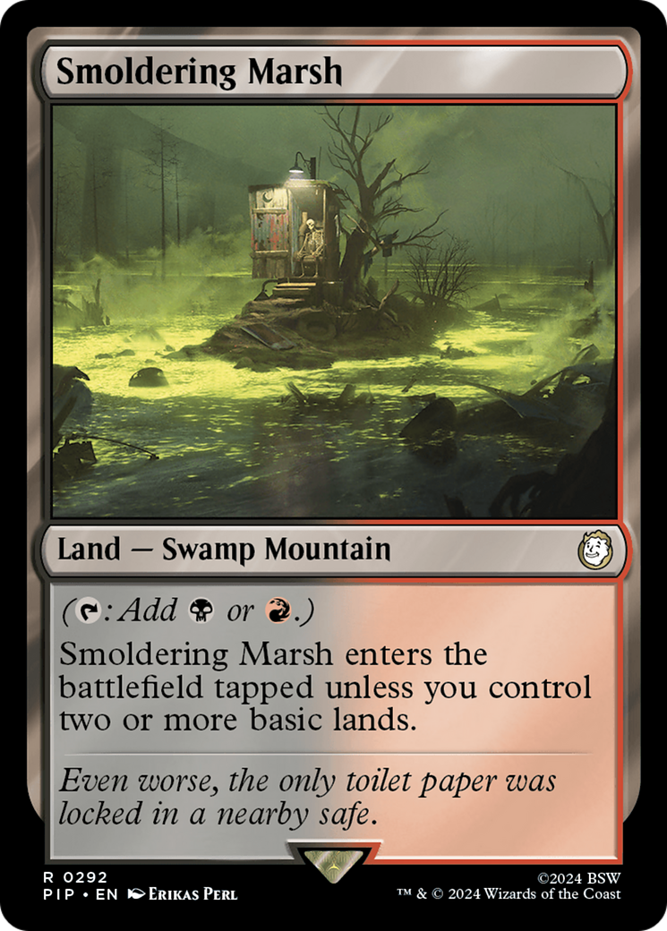 Pântano Ardente / Smoldering Marsh - Magic: The Gathering - MoxLand