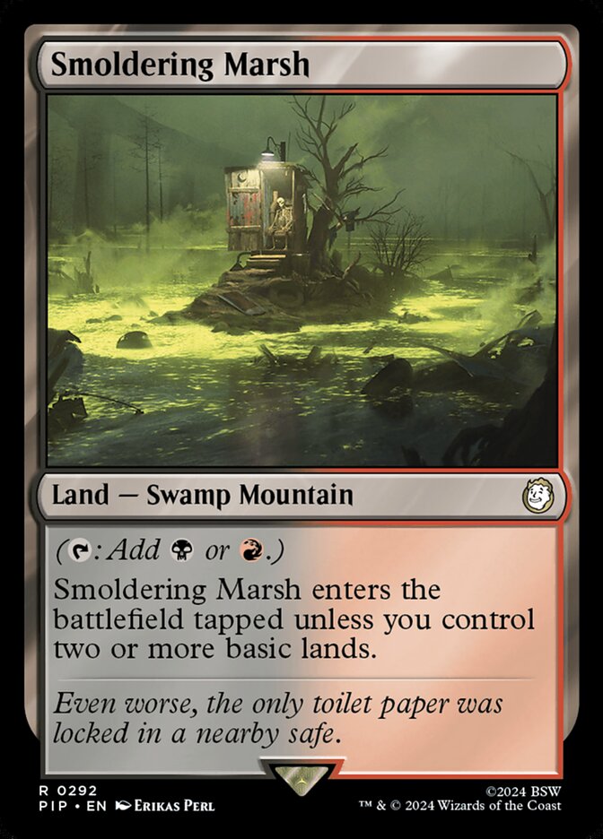 Pântano Ardente / Smoldering Marsh - Magic: The Gathering - MoxLand