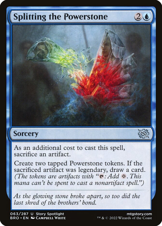 Partição da Pedra de Energia / Splitting the Powerstone - Magic: The Gathering - MoxLand