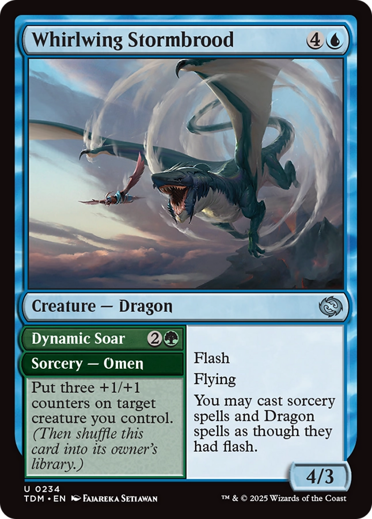 Tempesdrago da Turbilhonasa / Whirlwing Stormbrood - Magic: The Gathering - MoxLand