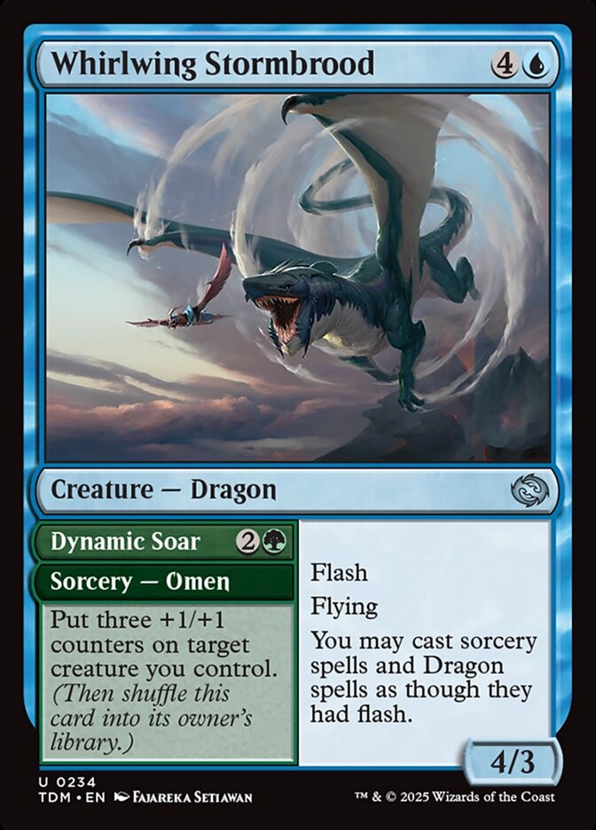 Tempesdrago da Turbilhonasa / Whirlwing Stormbrood - Magic: The Gathering - MoxLand