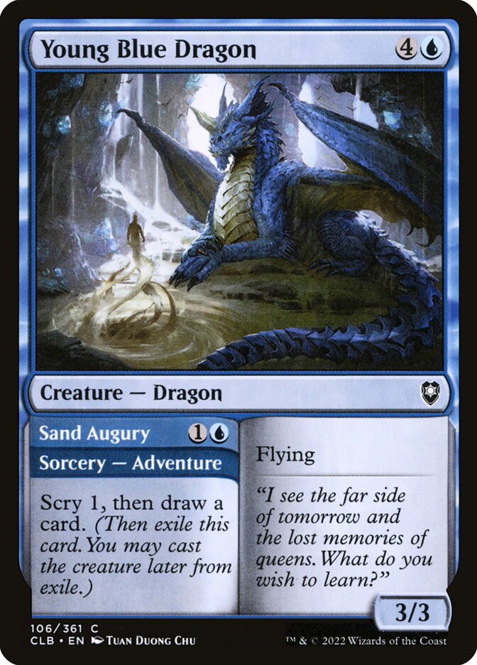 Dragão Azul Jovem / Young Blue Dragon - Magic: The Gathering - MoxLand