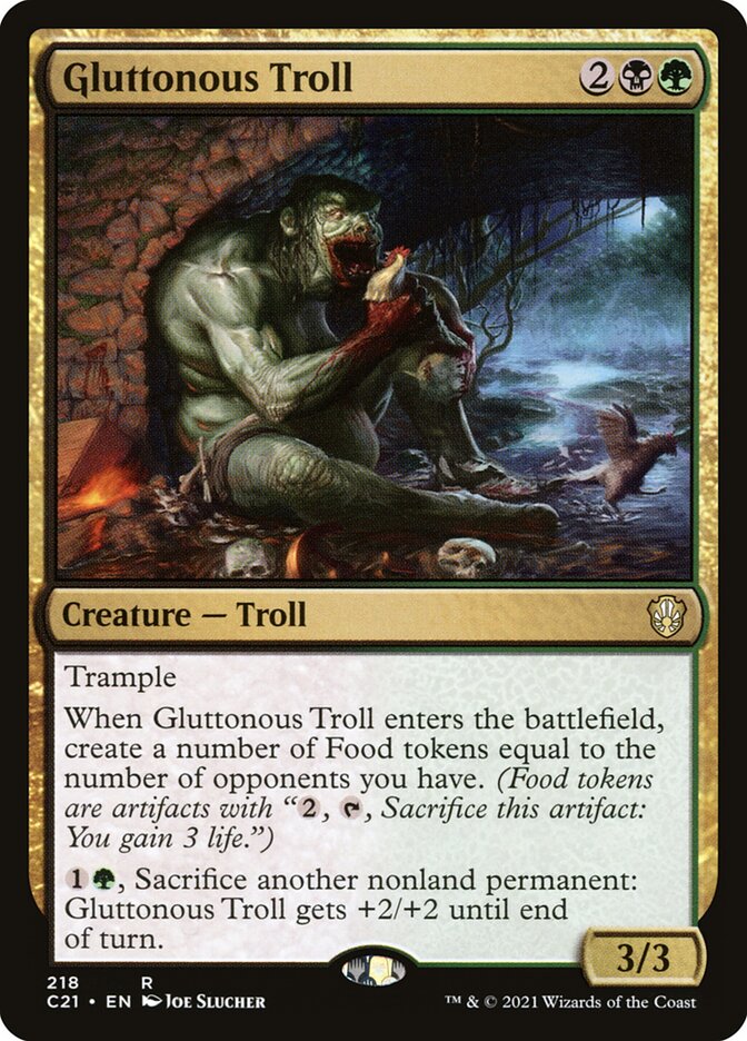 Trol Glutão / Gluttonous Troll - Magic: The Gathering - MoxLand