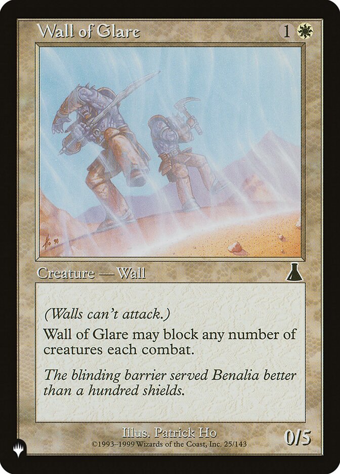 Barreira Fulgurante / Wall of Glare - Magic: The Gathering - MoxLand