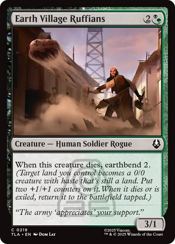 Rufiões da Vila da Terra / Earth Village Ruffians - Magic: The Gathering - MoxLand