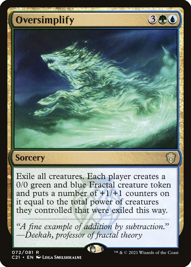 Supersimplificar / Oversimplify - Magic: The Gathering - MoxLand