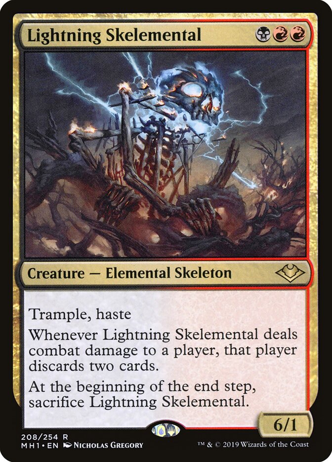 Esquelemental Relampejante / Lightning Skelemental - Magic: The Gathering - MoxLand
