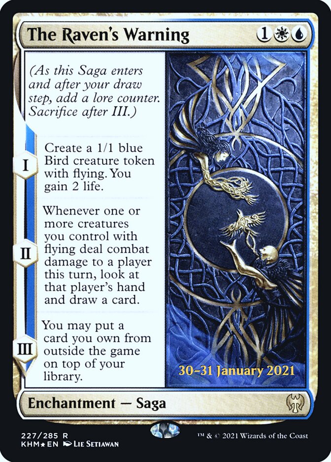 O Aviso do Corvo / The Raven's Warning - Magic: The Gathering - MoxLand