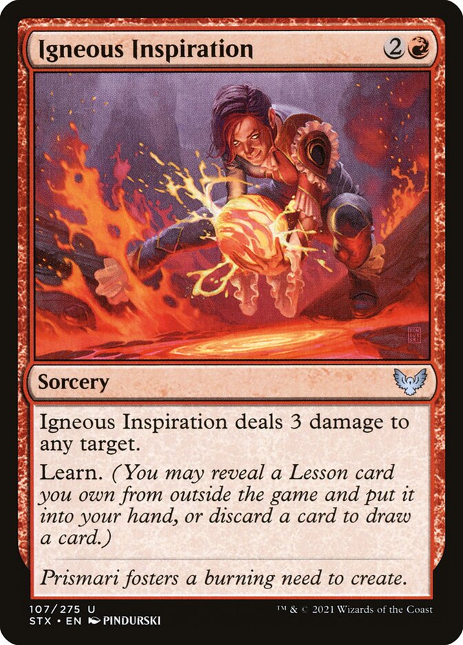 Inspiração Ígnea / Igneous Inspiration - Magic: The Gathering - MoxLand
