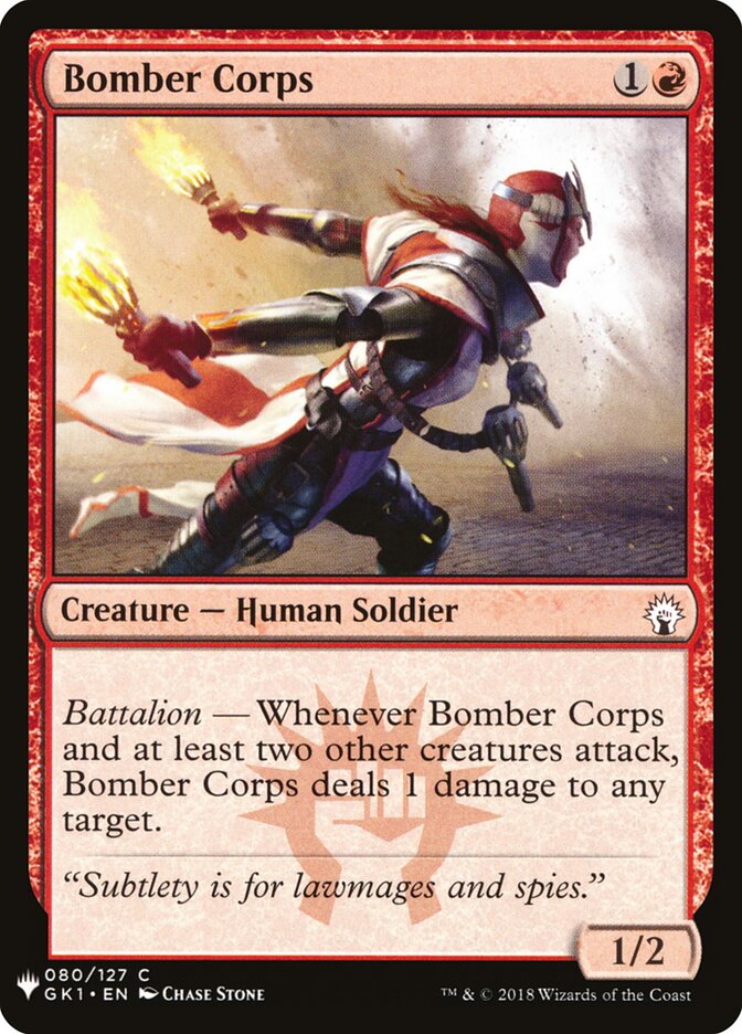 Esquadrão de Bombardeiros / Bomber Corps - Magic: The Gathering - MoxLand