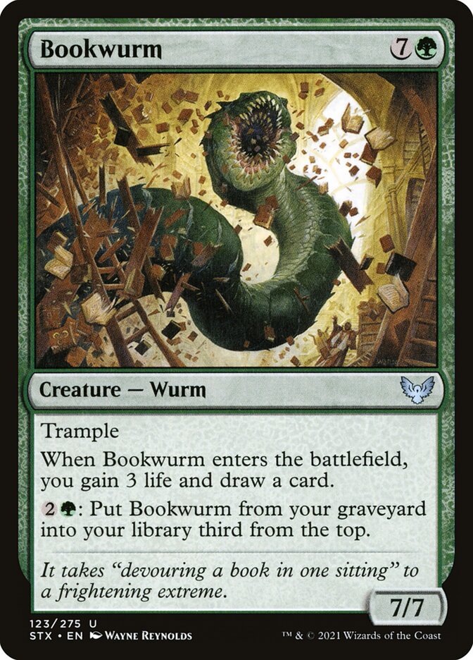 Traça-vorme / Bookwurm - Magic: The Gathering - MoxLand