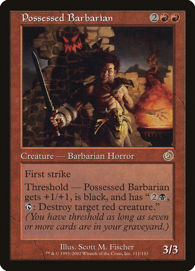 Bárbaro Possuído / Possessed Barbarian - Magic: The Gathering - MoxLand