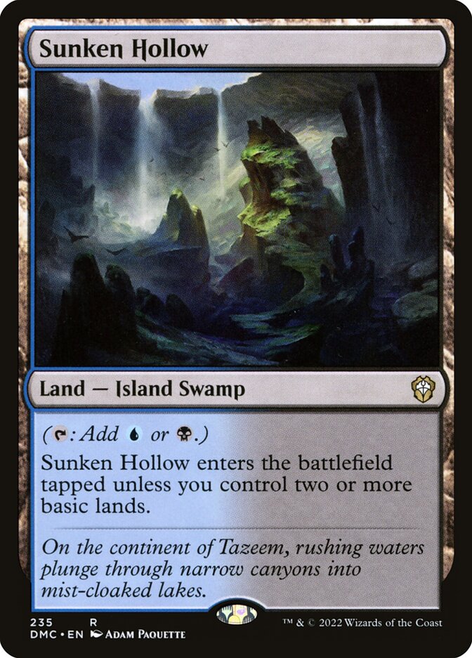 Vale Afundado / Sunken Hollow - Magic: The Gathering - MoxLand