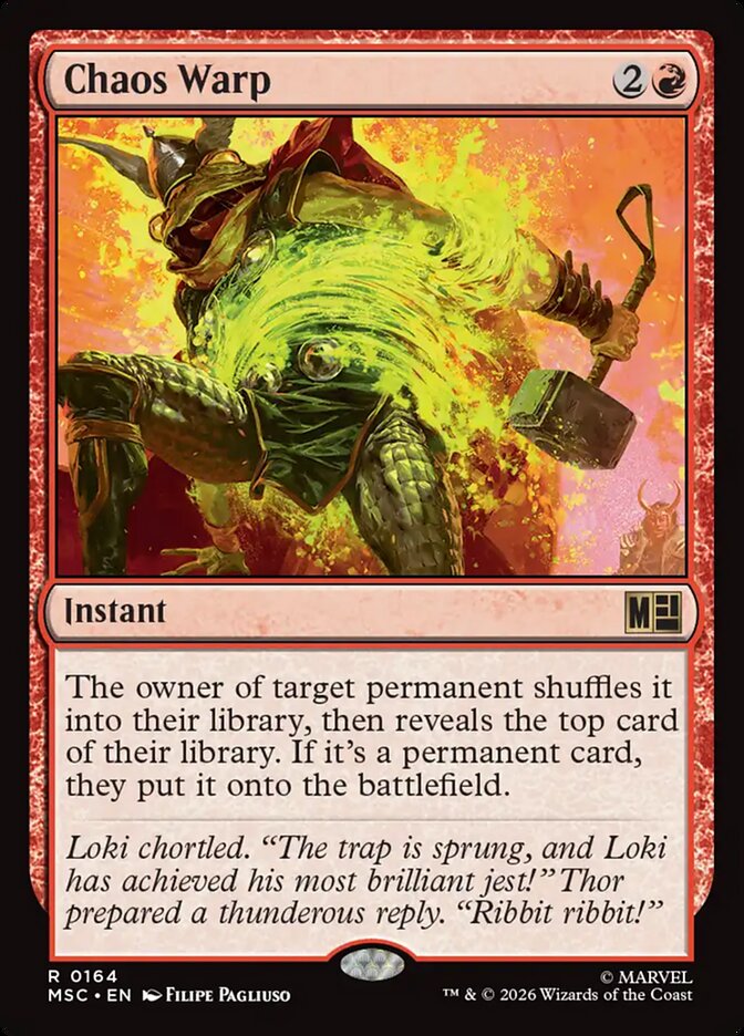 Distorção Caótica / Chaos Warp - Magic: The Gathering - MoxLand