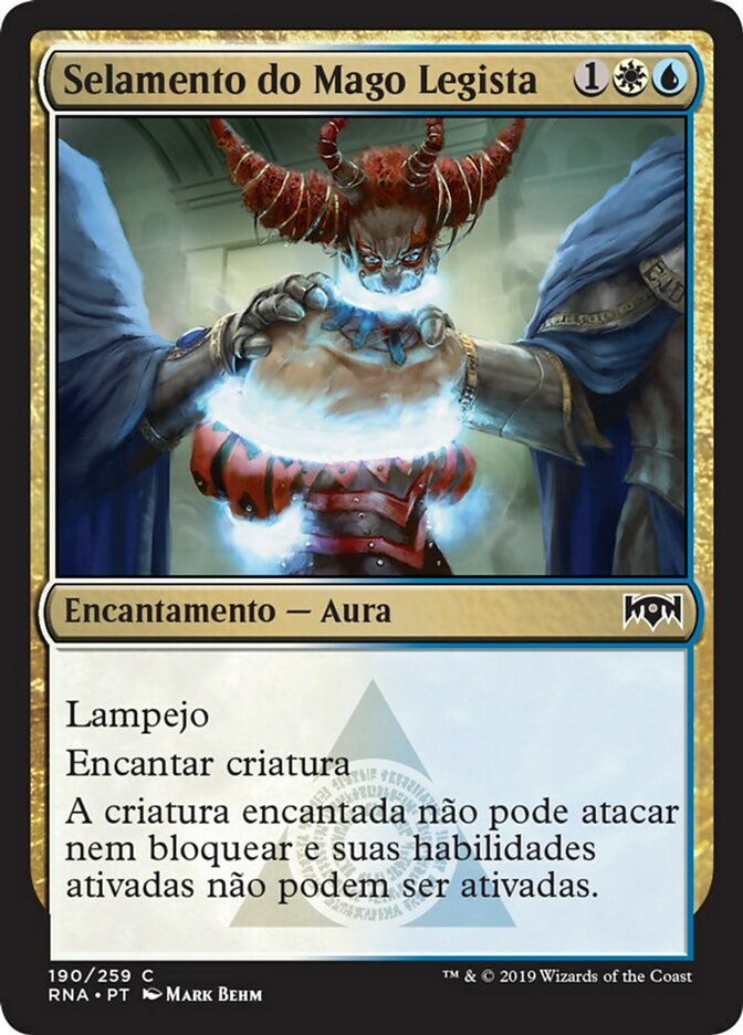 Selamento do Mago Legista / Lawmage's Binding - Magic: The Gathering - MoxLand