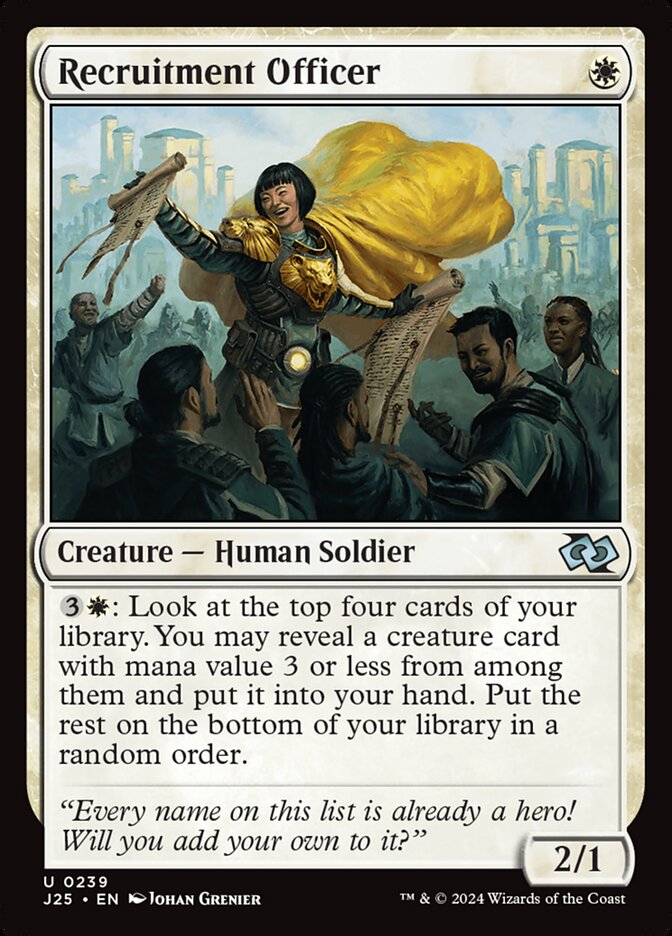 Oficial de Recrutamento / Recruitment Officer - Magic: The Gathering - MoxLand