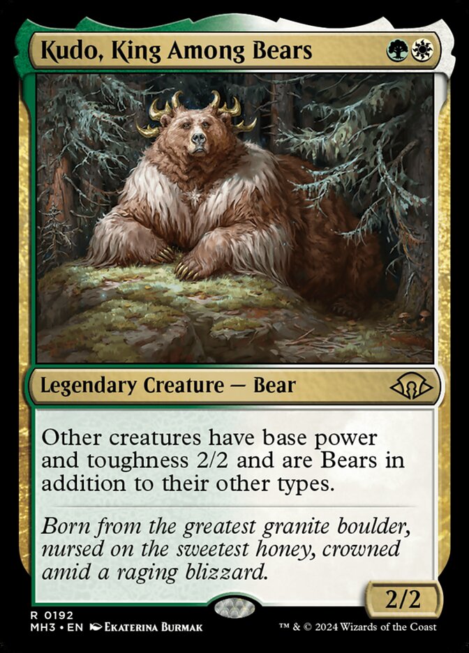 Kudo, Rei dos Ursos / Kudo, King Among Bears - Magic: The Gathering - MoxLand