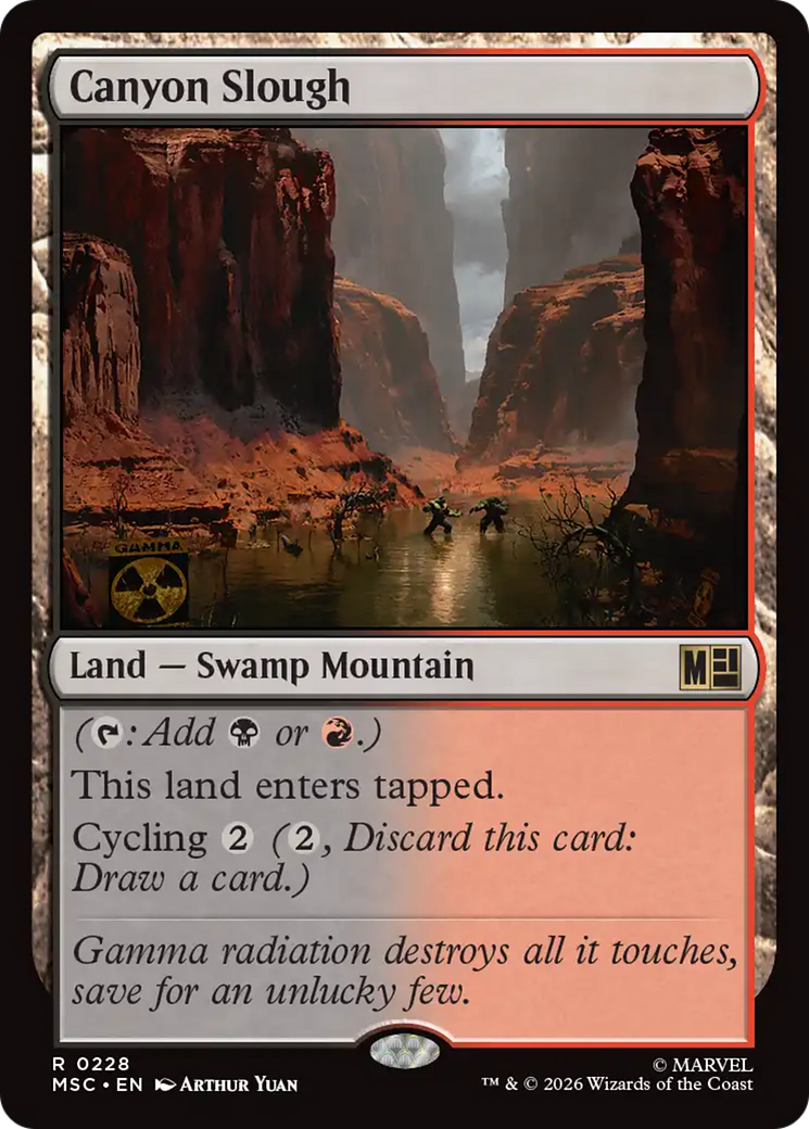 Lamaçal do Desfiladeiro / Canyon Slough - Magic: The Gathering - MoxLand