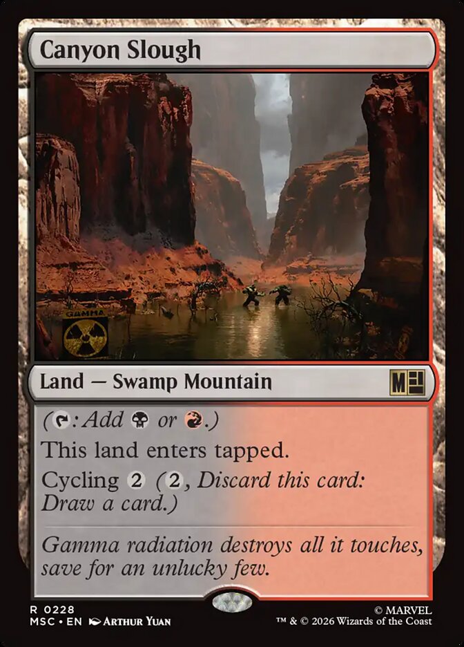 Lamaçal do Desfiladeiro / Canyon Slough - Magic: The Gathering - MoxLand