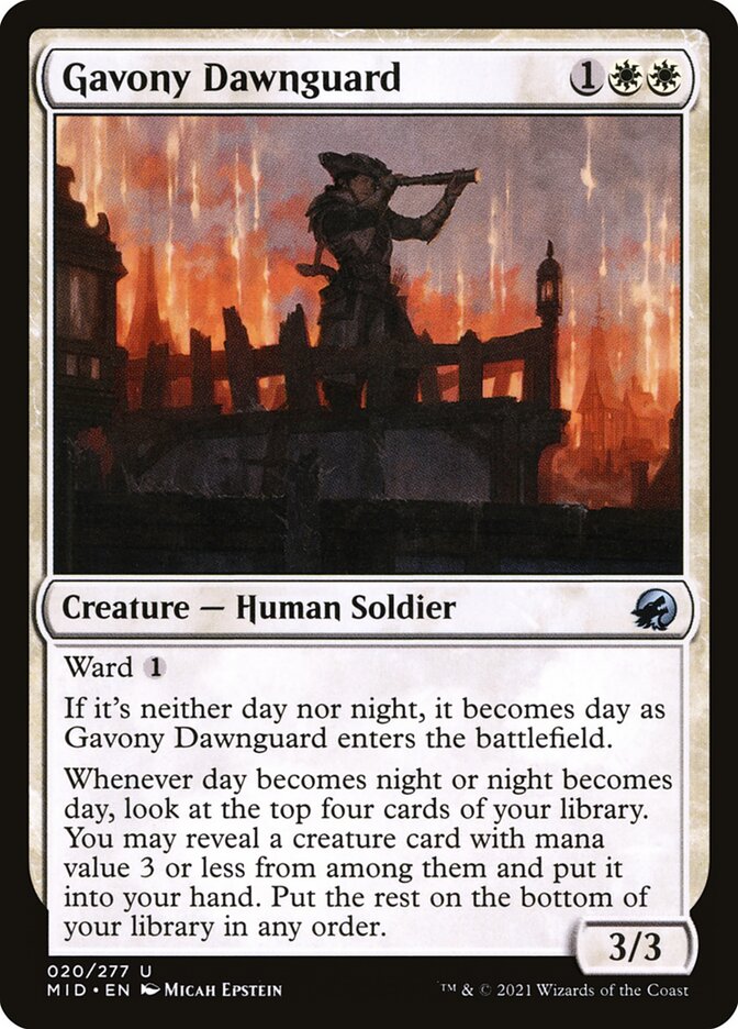 Guardiã da Aurora de Gavony / Gavony Dawnguard - Magic: The Gathering - MoxLand