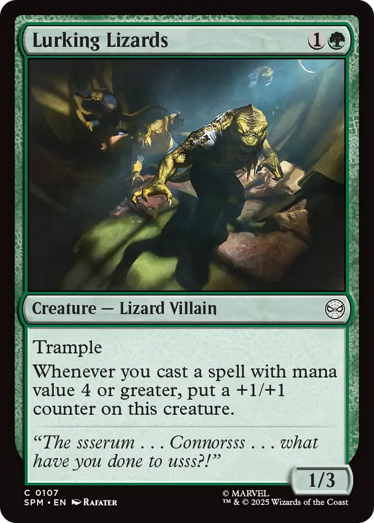 Lagartos Espreitadores / Lurking Lizards - Magic: The Gathering - MoxLand