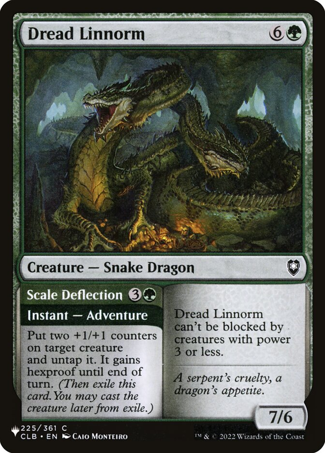 Dread Linnorm / Scale Deflection - Magic: The Gathering - MoxLand
