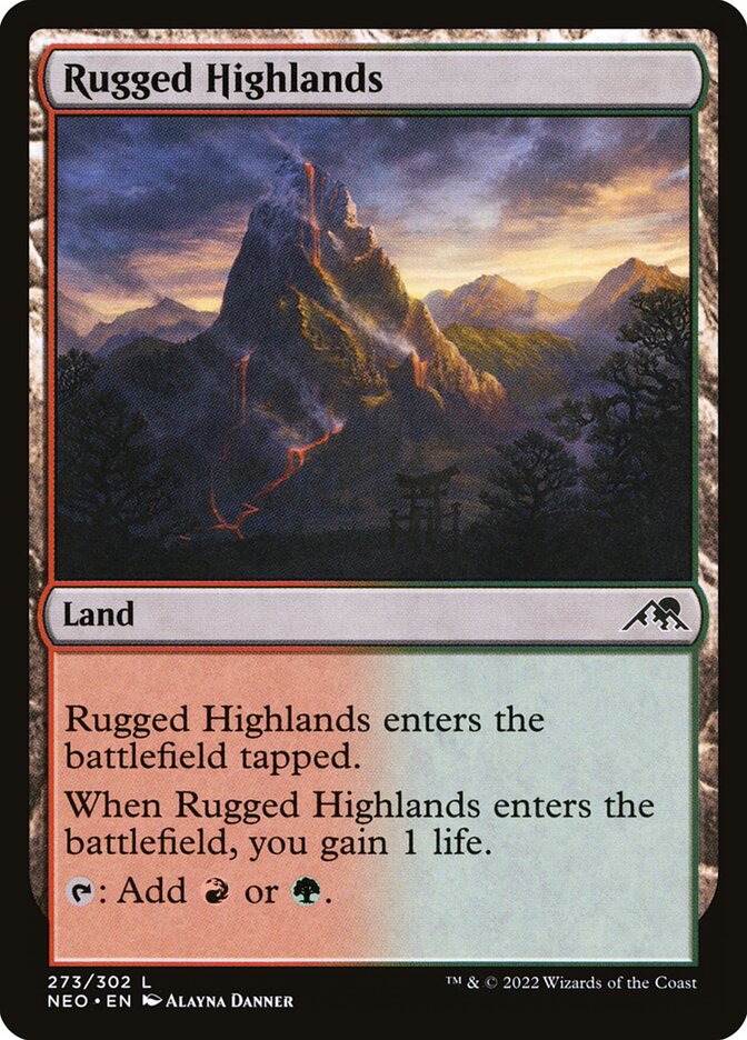 Planalto Acidentado / Rugged Highlands - Magic: The Gathering - MoxLand