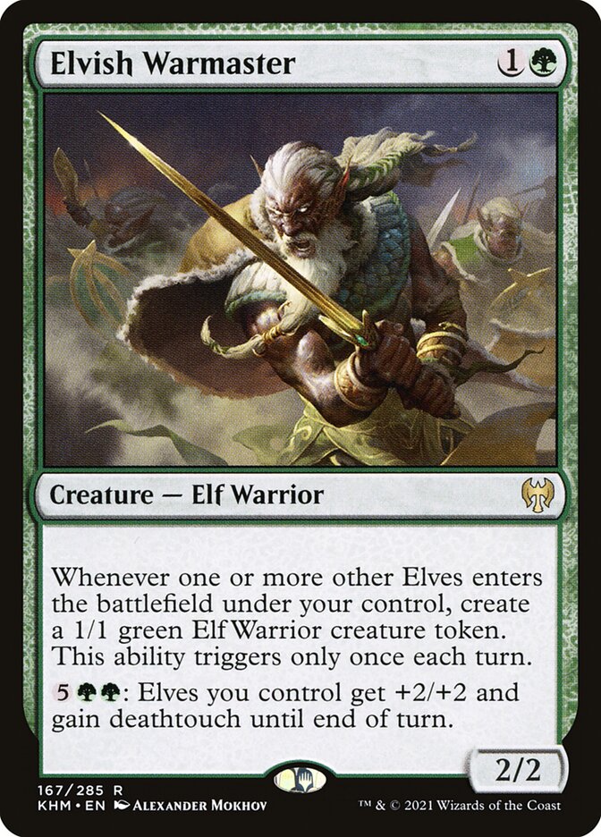 Mestre de Guerra Elfo / Elvish Warmaster - Magic: The Gathering - MoxLand