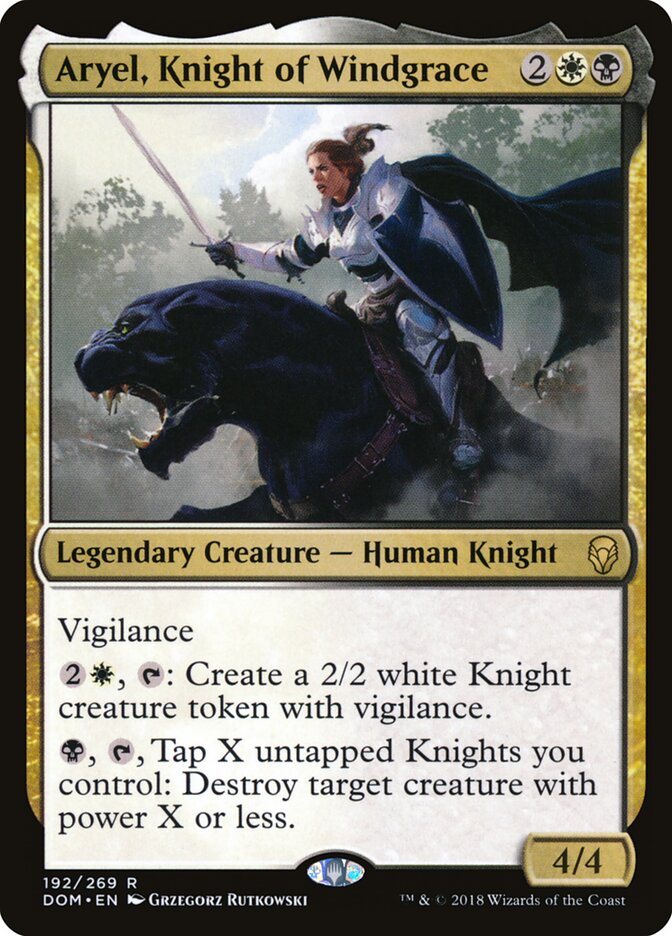 Aryel, Cavaleira de Windgrace / Aryel, Knight of Windgrace - Magic: The Gathering - MoxLand