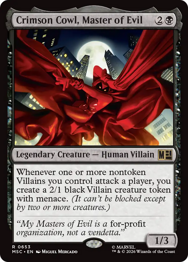Crimson Cowl, Master of Evil - Magic: The Gathering - MoxLand
