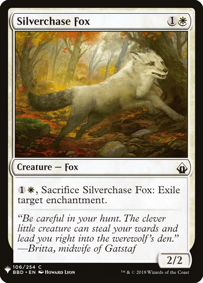 Raposa Caçada de Prata / Silverchase Fox - Magic: The Gathering - MoxLand