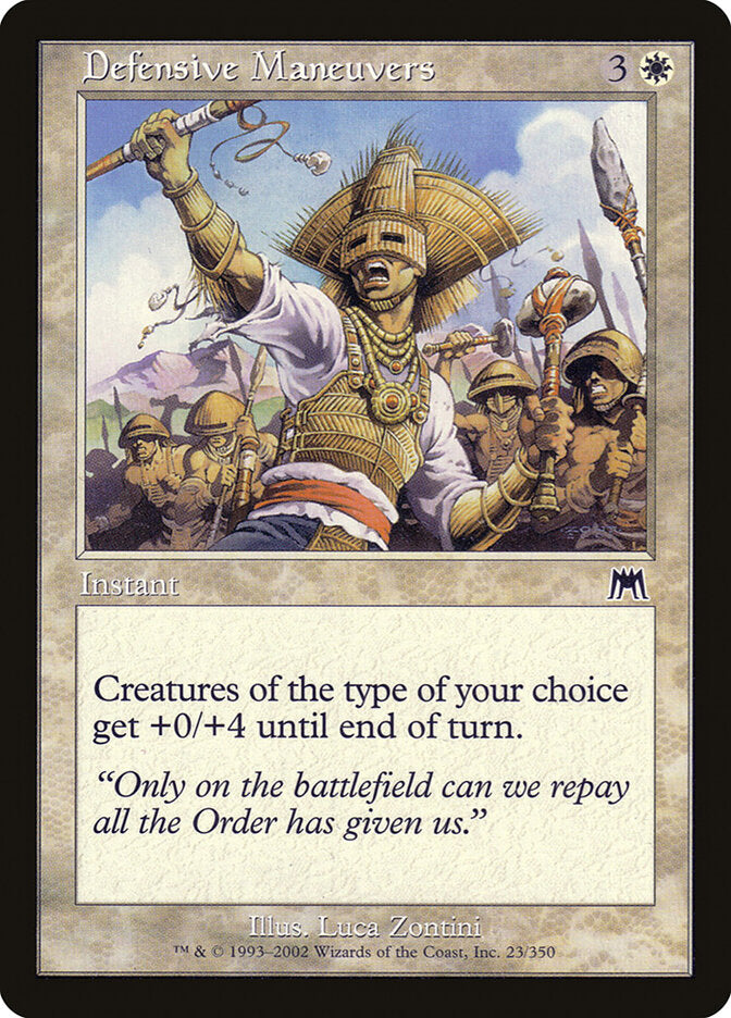 Manobras Defensivas / Defensive Maneuvers - Magic: The Gathering - MoxLand