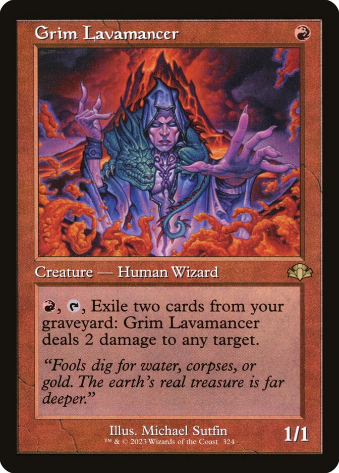 Lavamante Implacável / Grim Lavamancer - Magic: The Gathering - MoxLand