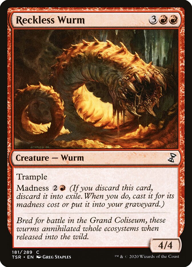 Vorme Imprudente / Reckless Wurm - Magic: The Gathering - MoxLand