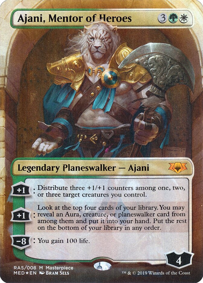Ajani, Mentor dos Heróis / Ajani, Mentor of Heroes - Magic: The Gathering - MoxLand