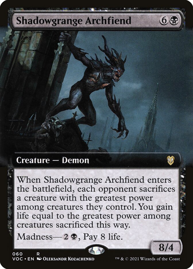 Arquidemônio da Granja Sombria / Shadowgrange Archfiend - Magic: The Gathering - MoxLand