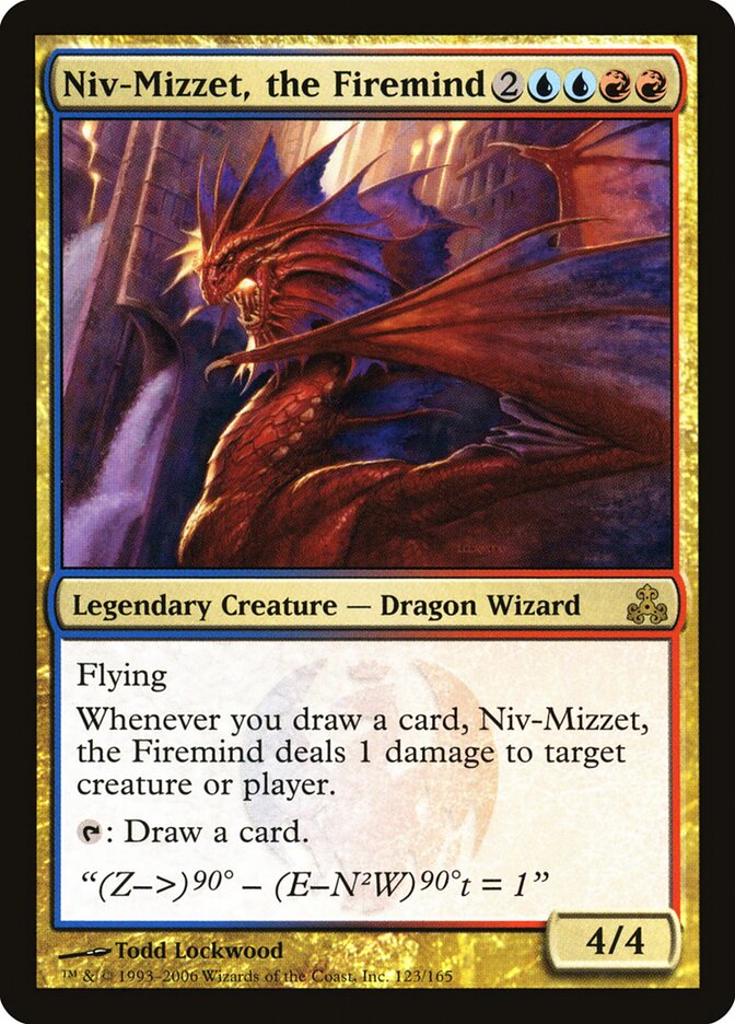 Niv-Mizzet, o Mente de Fogo / Niv-Mizzet, the Firemind - Magic: The Gathering - MoxLand