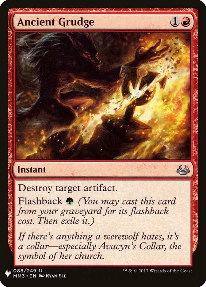 Rancor Antigo / Ancient Grudge - Magic: The Gathering - MoxLand
