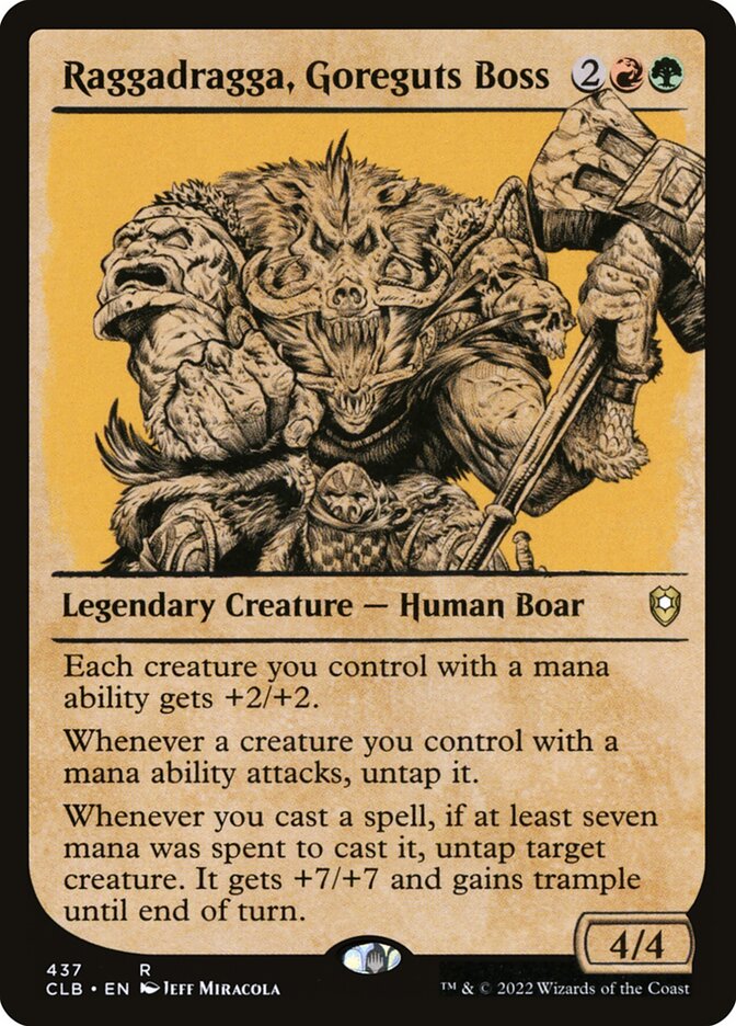 Raggadragga, Chefe dos Rancatripa / Raggadragga, Goreguts Boss - Magic: The Gathering - MoxLand
