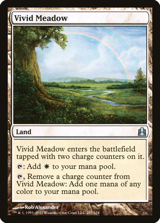 Prado Vívido / Vivid Meadow - Magic: The Gathering - MoxLand