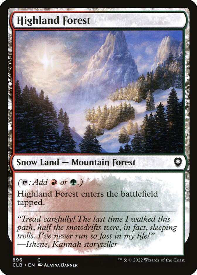 Floresta das Terras Altas / Highland Forest - Magic: The Gathering - MoxLand