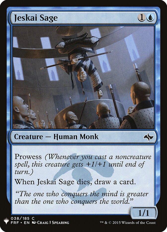 Sábio Jeskai / Jeskai Sage - Magic: The Gathering - MoxLand