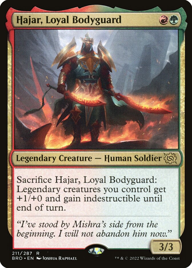 Hajar, Guarda-costas Leal / Hajar, Loyal Bodyguard - Magic: The Gathering - MoxLand