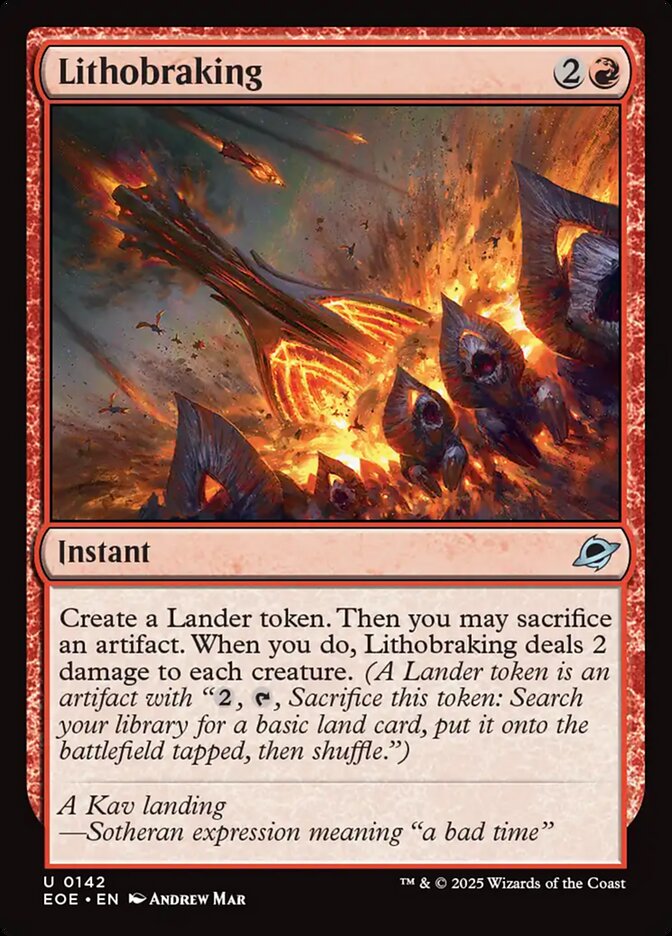 Litofrenagem / Lithobraking - Magic: The Gathering - MoxLand