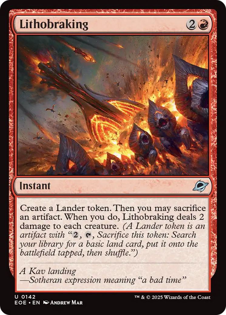 Litofrenagem / Lithobraking - Magic: The Gathering - MoxLand