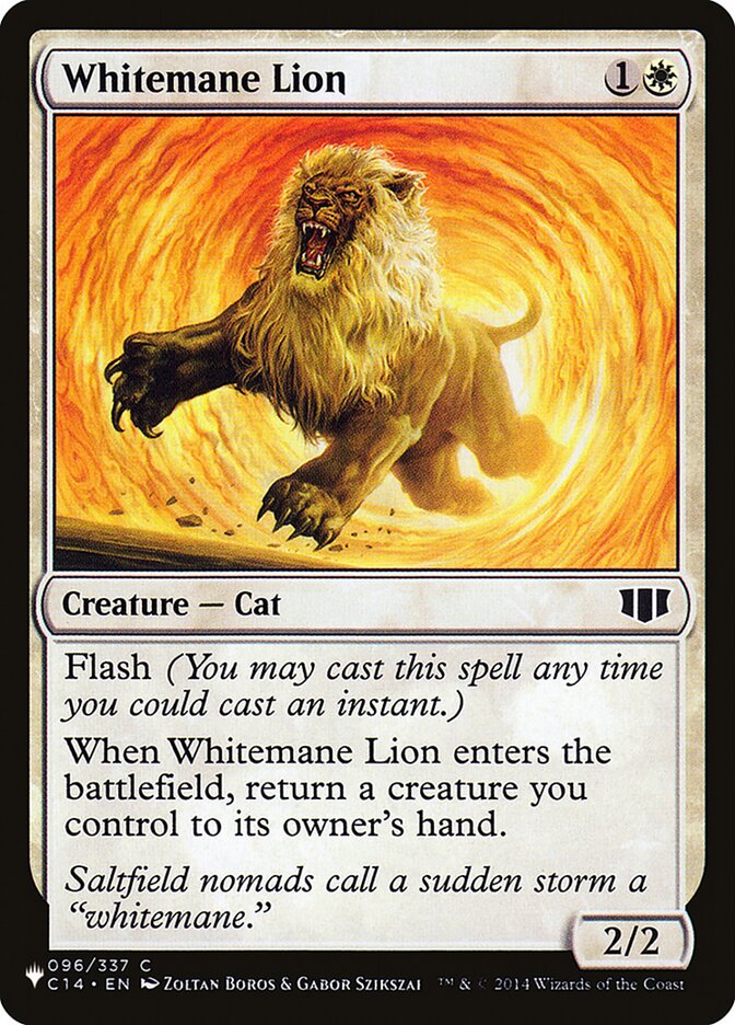 Leão de Juba Branca / Whitemane Lion - Magic: The Gathering - MoxLand