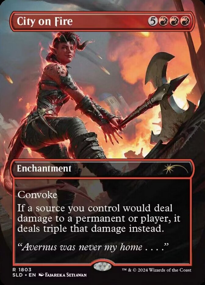 Cidade Incendiada / City on Fire - Magic: The Gathering - MoxLand